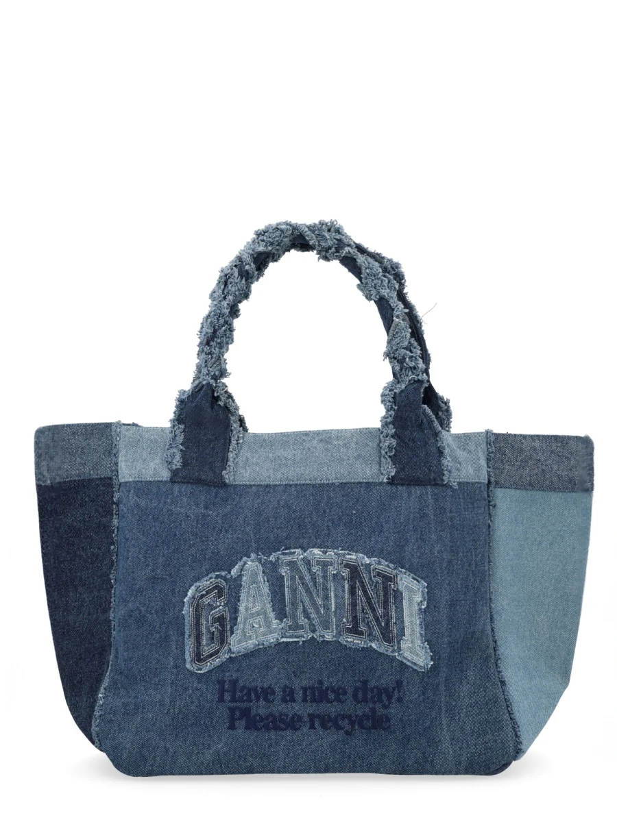 Ganni Eco-Friendly Medium Tote Handbag