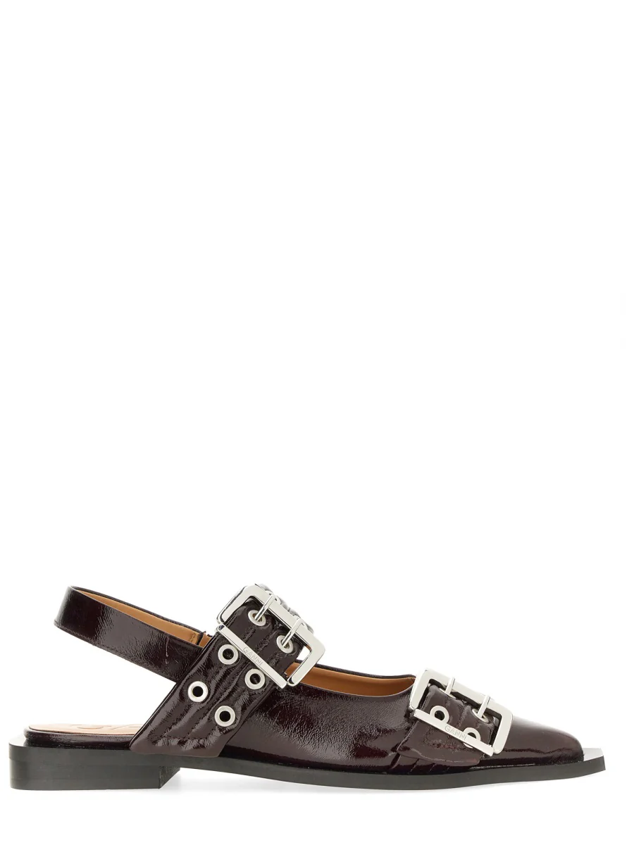 GANNI Feminine Buckle Ballerina - Image 2