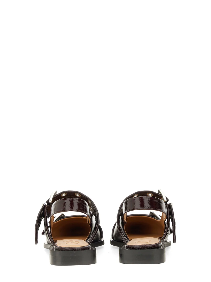 GANNI Feminine Buckle Ballerina - Image 5