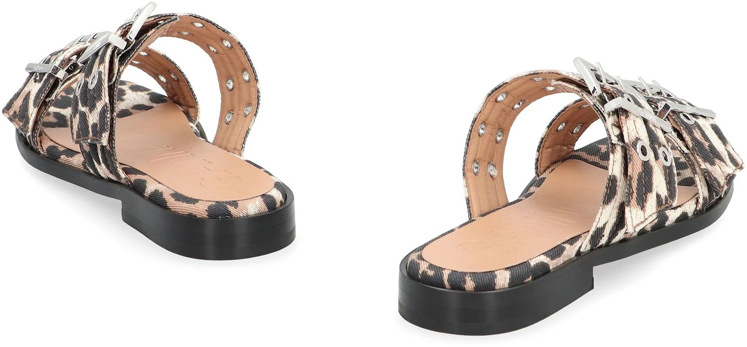 GANNI Feminine Slides Animalier - Image 4