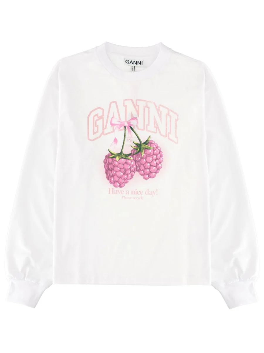 Ganni Long-sleeve Graphic T-shirt - Image 2