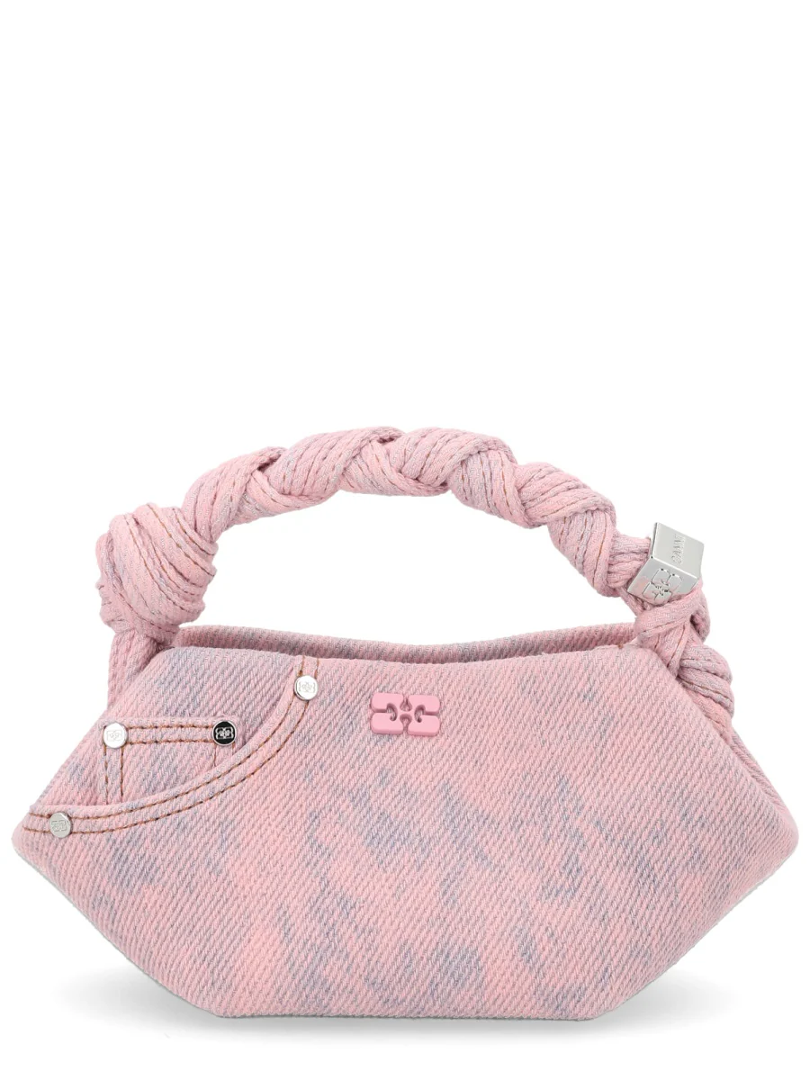 GANNI Mini Bou Denim Handbag - Image 4