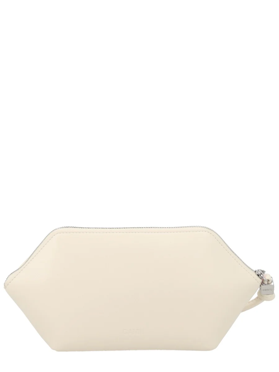 Ganni Mini Make-Up Bag with Stamp Design - Image 2