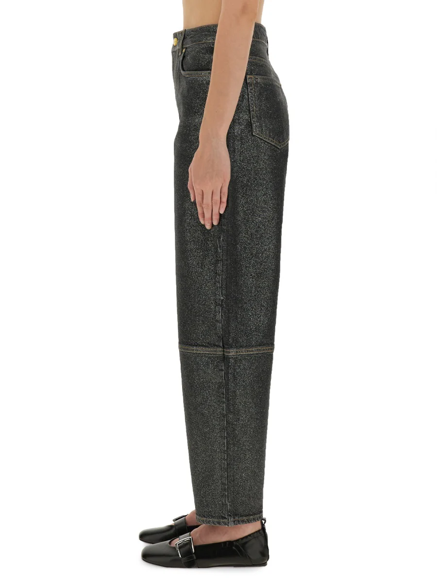 Ganni Organic Cotton Blend Jeans for Women - FW25 - Image 4