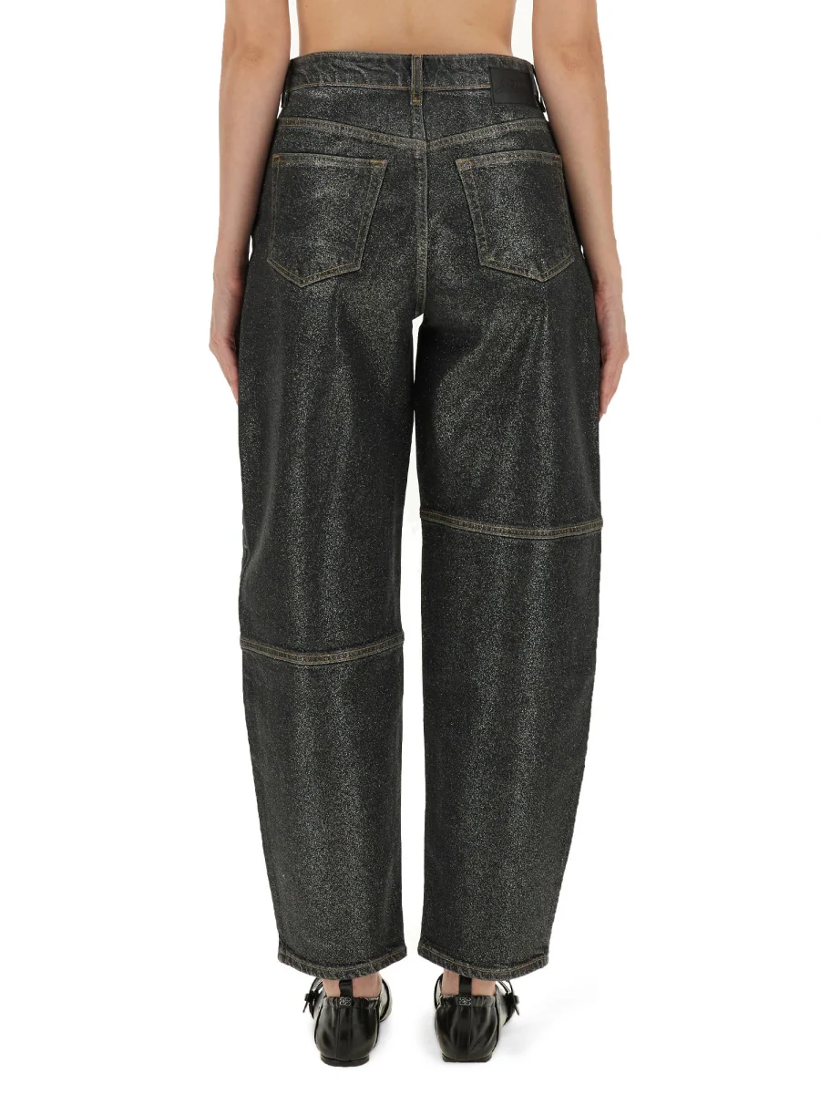 Ganni Organic Cotton Blend Jeans for Women - FW25 - Image 7