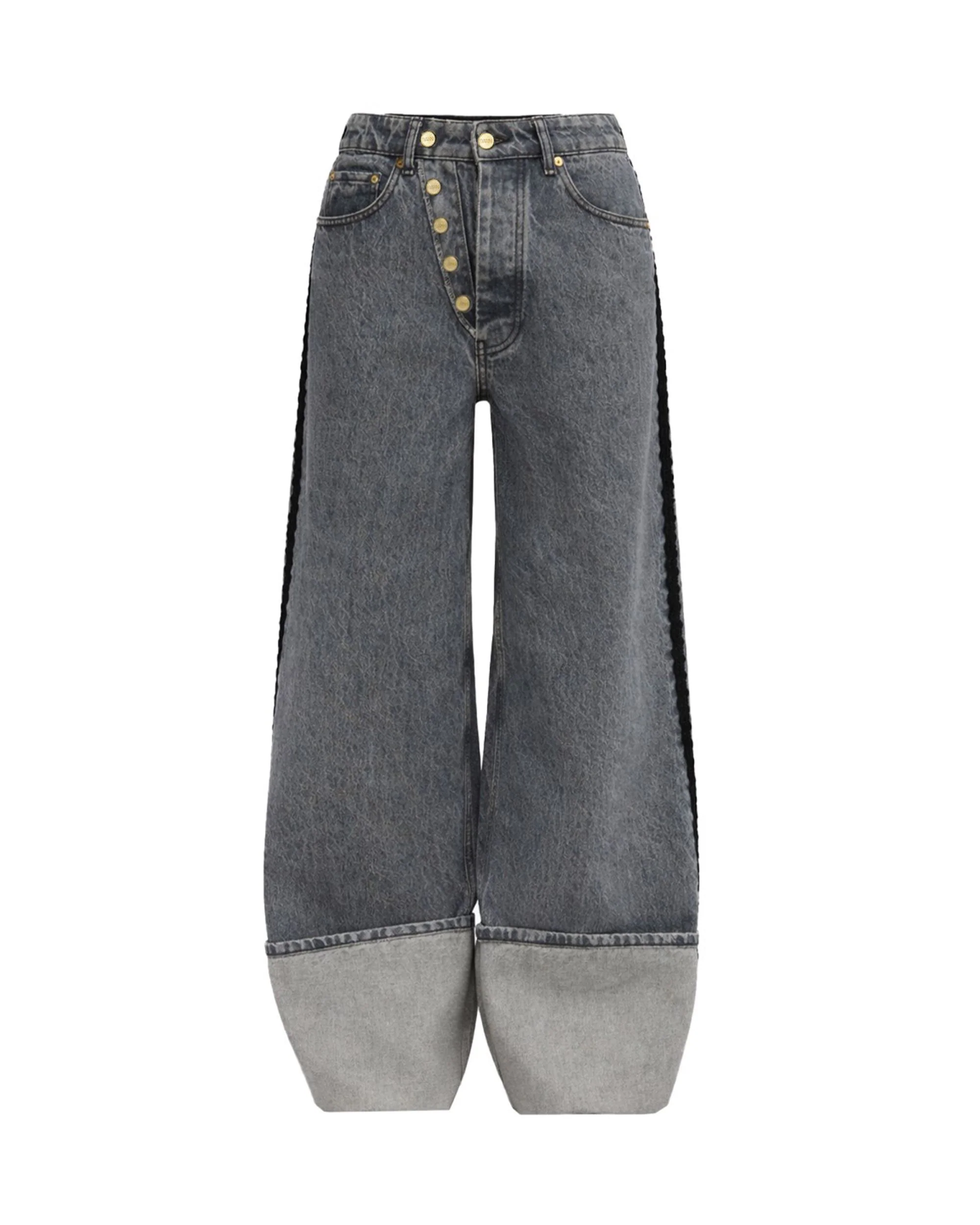 Ganni Organic Cotton High-Waisted Jeans for Women