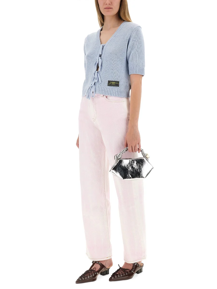 Ganni Organic Cotton High-Waisted Jeans for Women - Image 2