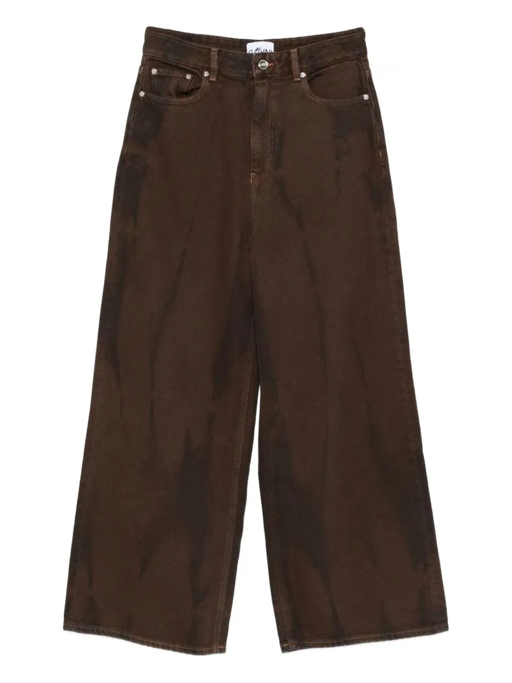 Ganni Organic Cotton High-Waisted Jeans for Women - FW25