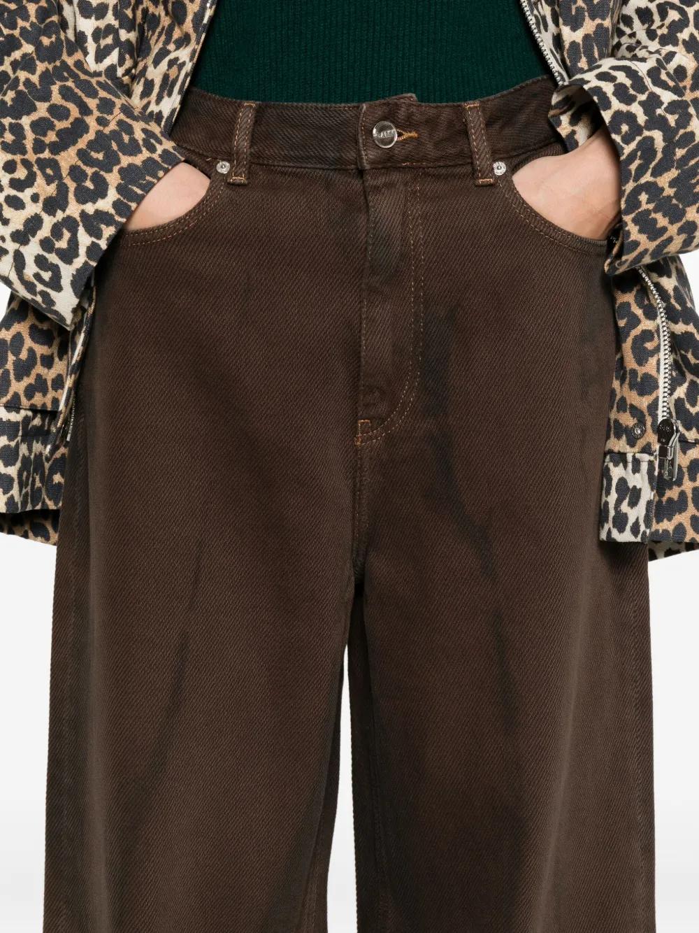Ganni Organic Cotton High-Waisted Jeans for Women - FW25 - Image 5