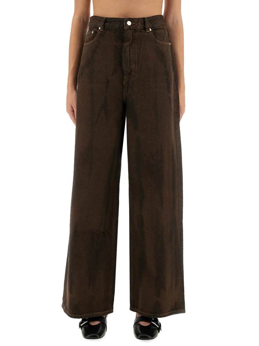 Ganni Organic Cotton High-Waisted Jeans for Women - FW25 - Image 6