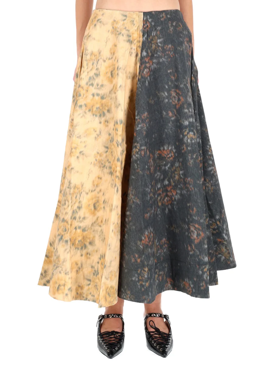Ganni Organic Cotton Mini Skirt for Women