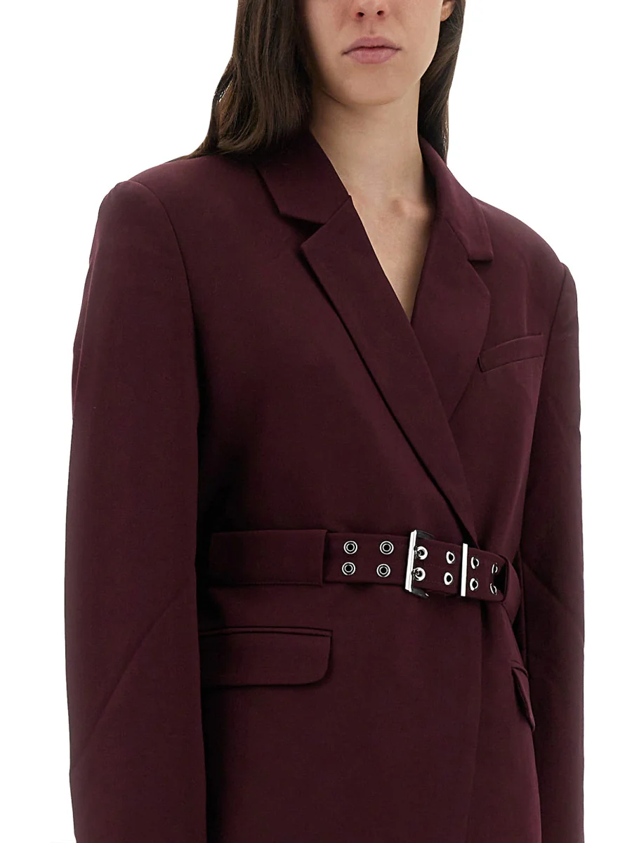 Ganni Recycled Fabric Blazer - Image 4