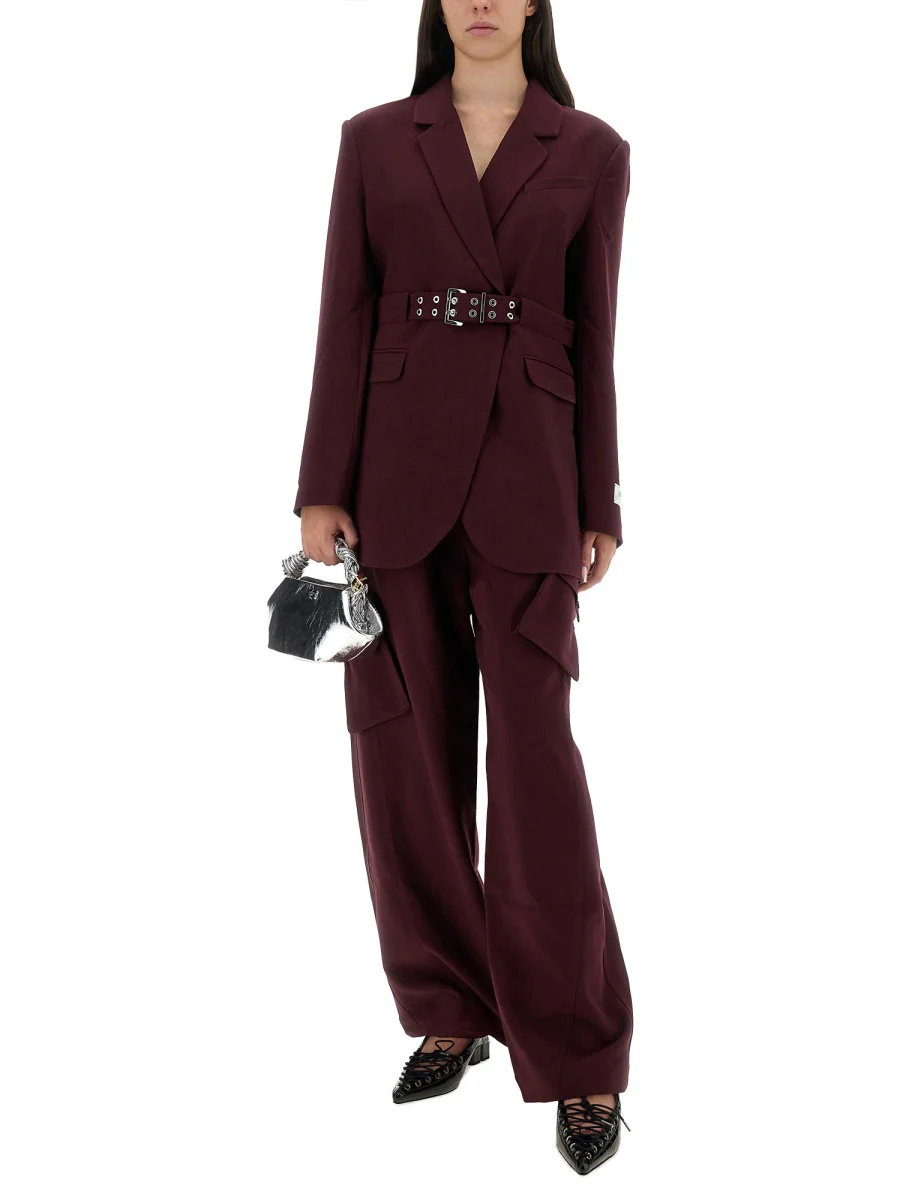 Ganni Recycled Fabric Blazer - Image 6