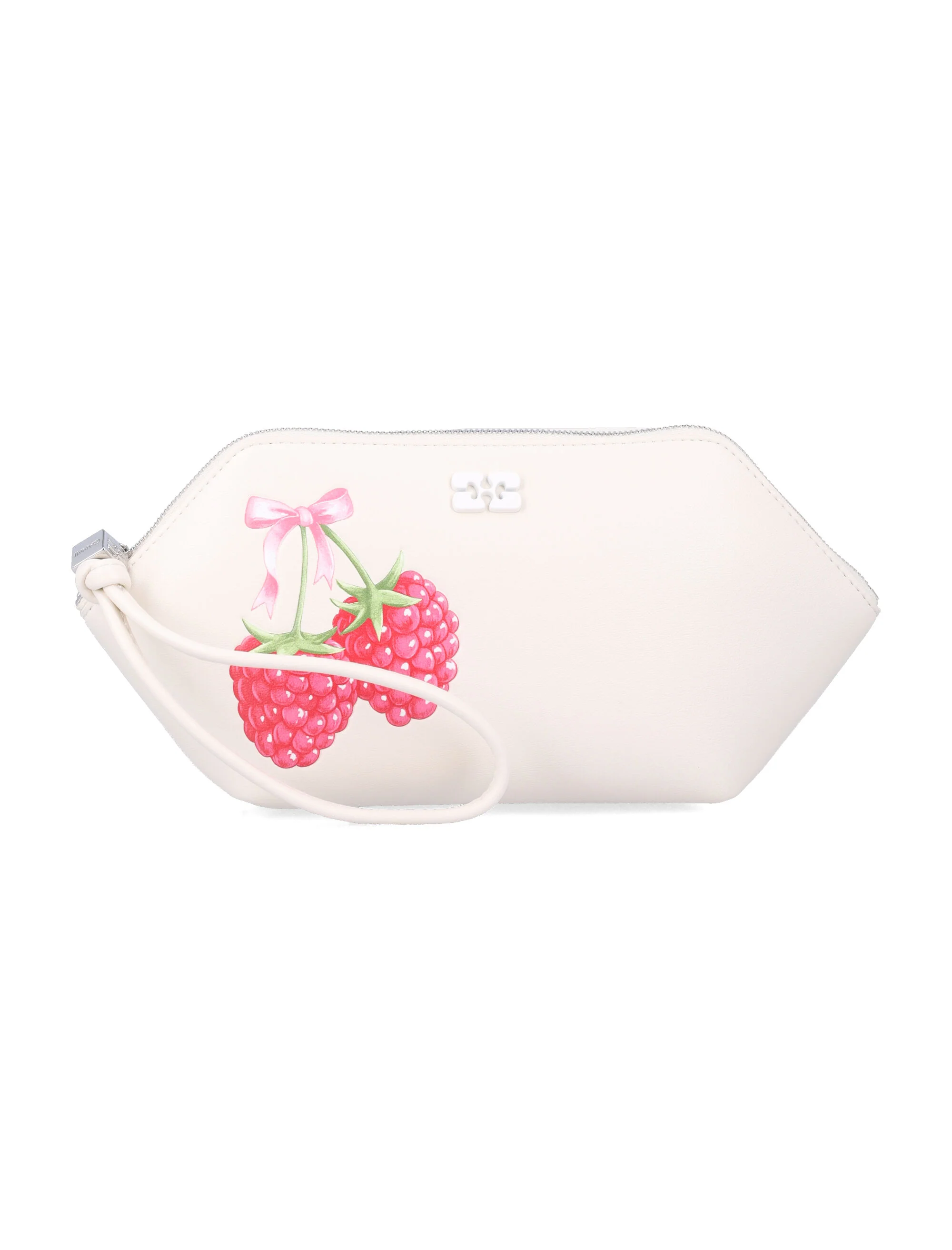 Ganni Refined Zip Makeup Pouch Handbag - 11.5 cm x 26 cm x 5 cm