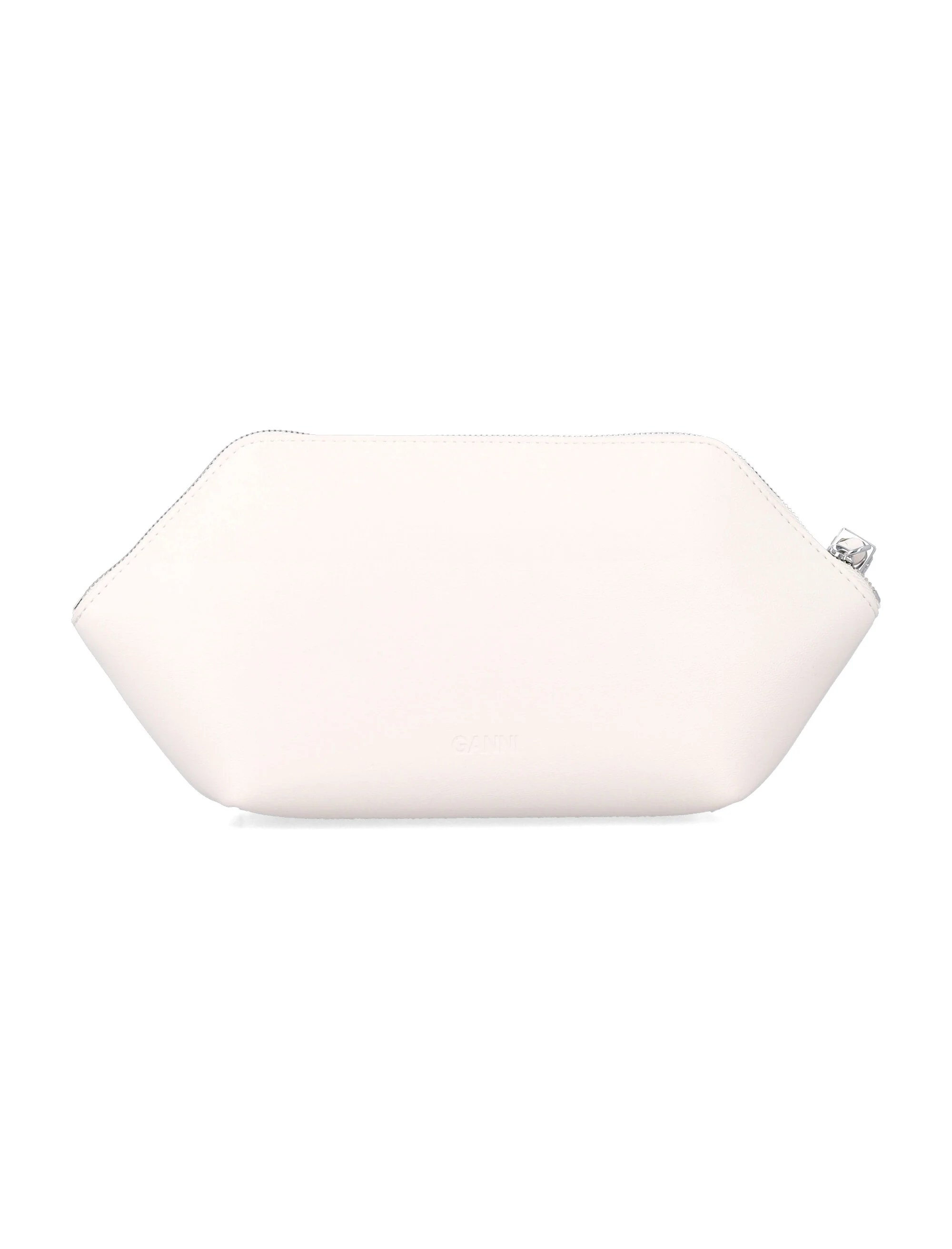 Ganni Refined Zip Makeup Pouch Handbag - 11.5 cm x 26 cm x 5 cm - Image 3