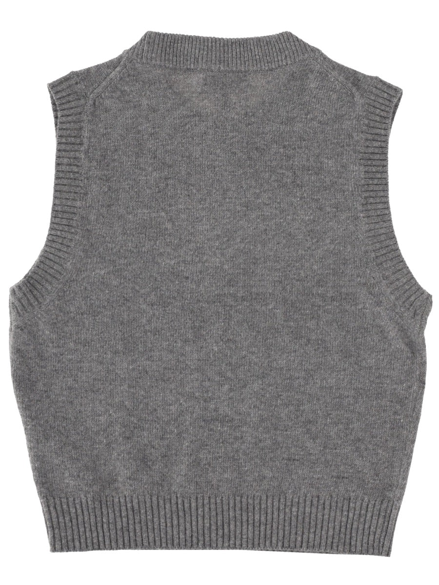 Ganni Regular Fit Gilet with Grafica - Image 2