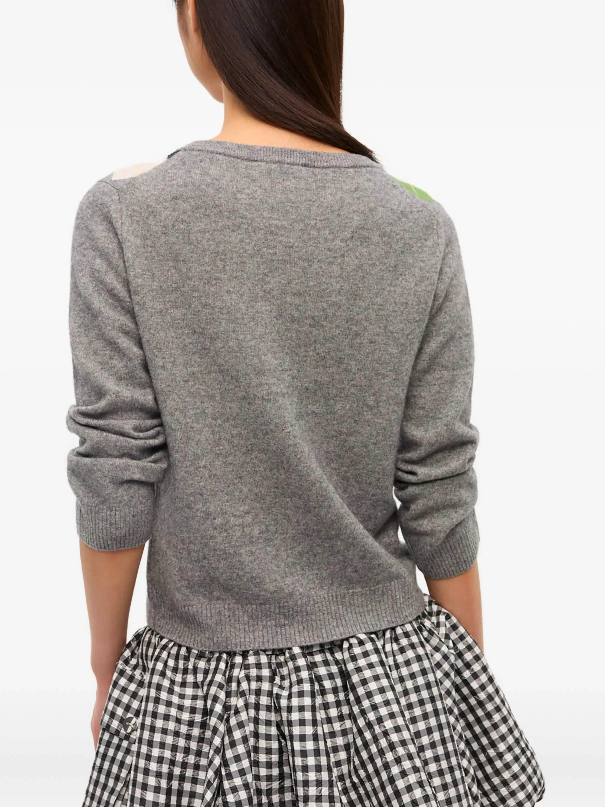 Ganni Round Neckline Long Sleeve Sweater with Button Closure - Size S - Image 4