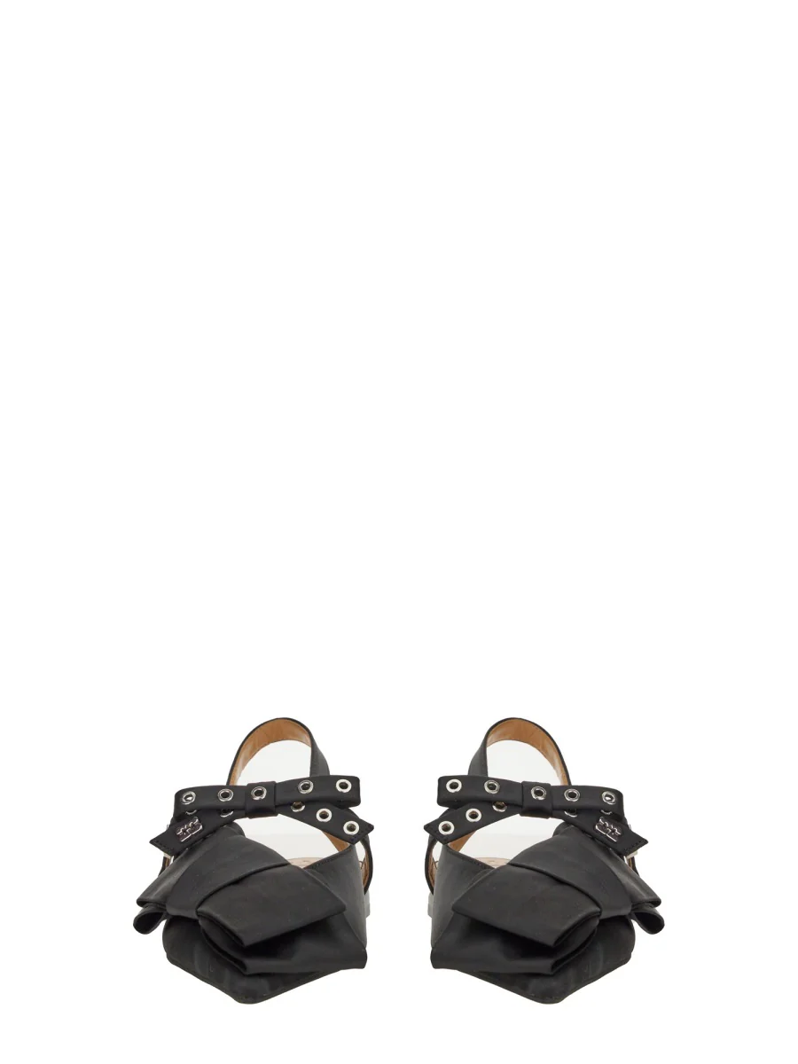 GANNI Satin Ballerina - Image 4