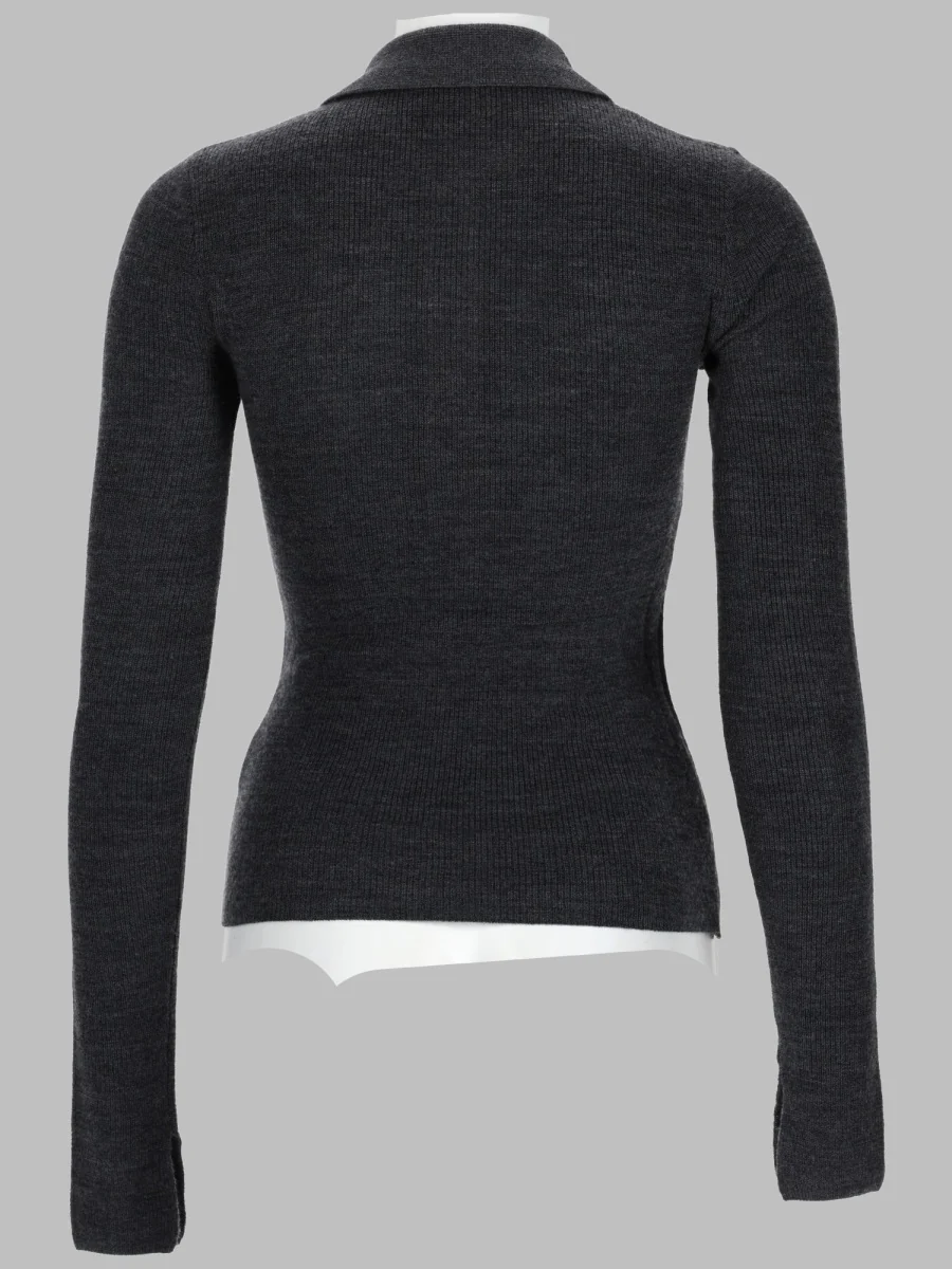 Ganni Slim Fit Polo Sweater for Women - Image 2