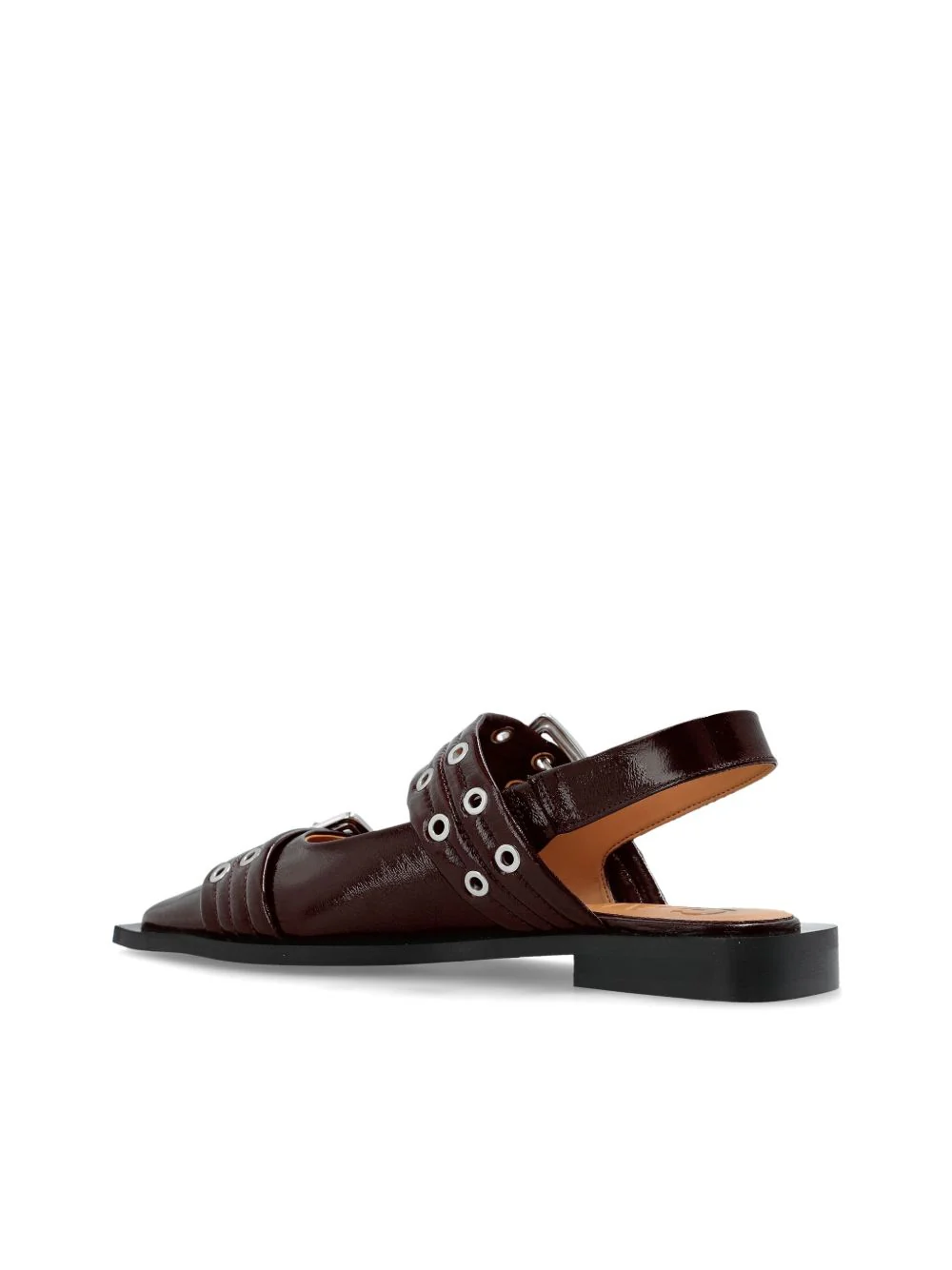 Ganni Slingback Block Heels with Metallic Accents - 3 cm Heel Height - Image 5