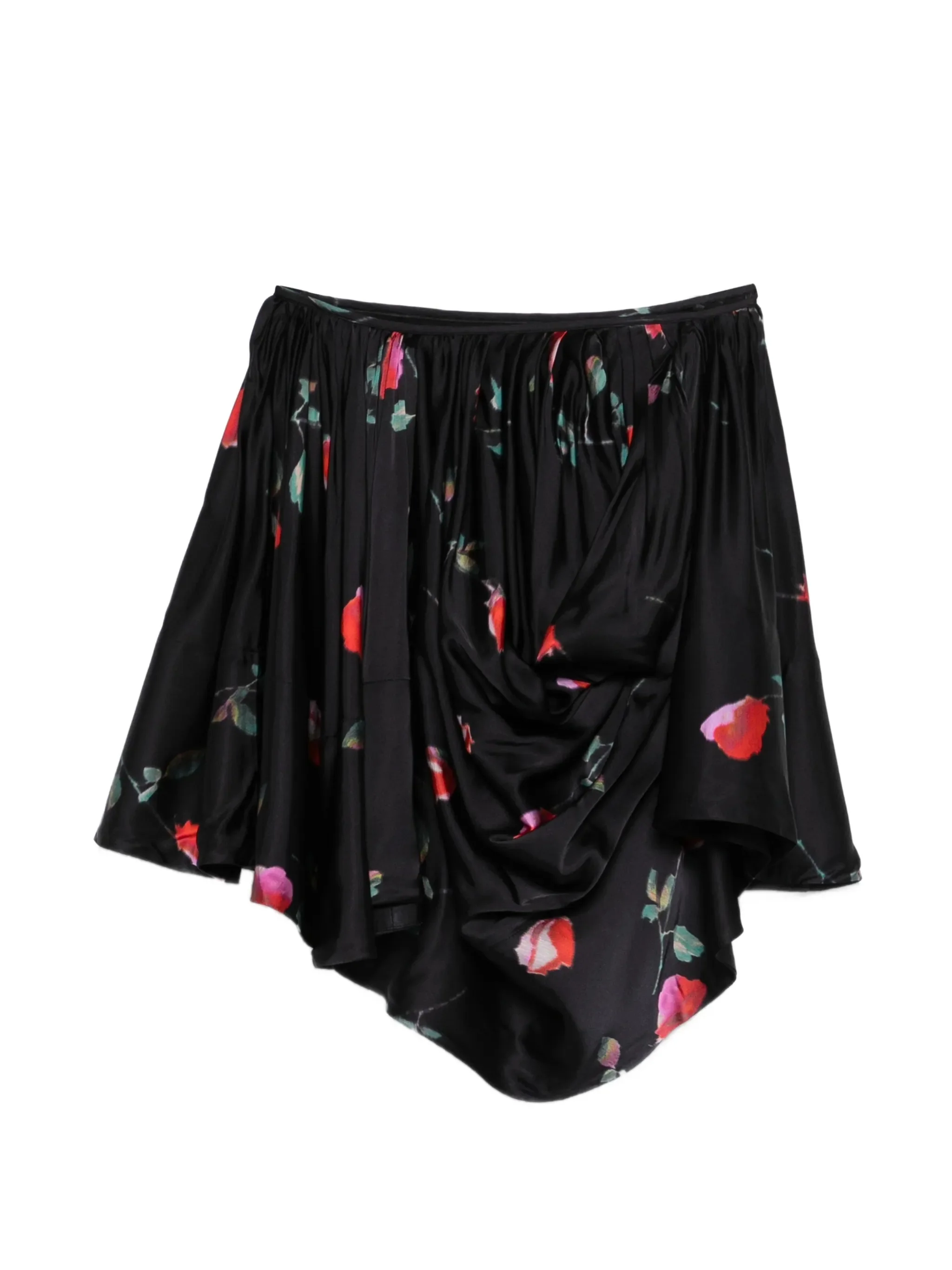 Ganni Trendy Printed Mini Skirt with Zip Closure