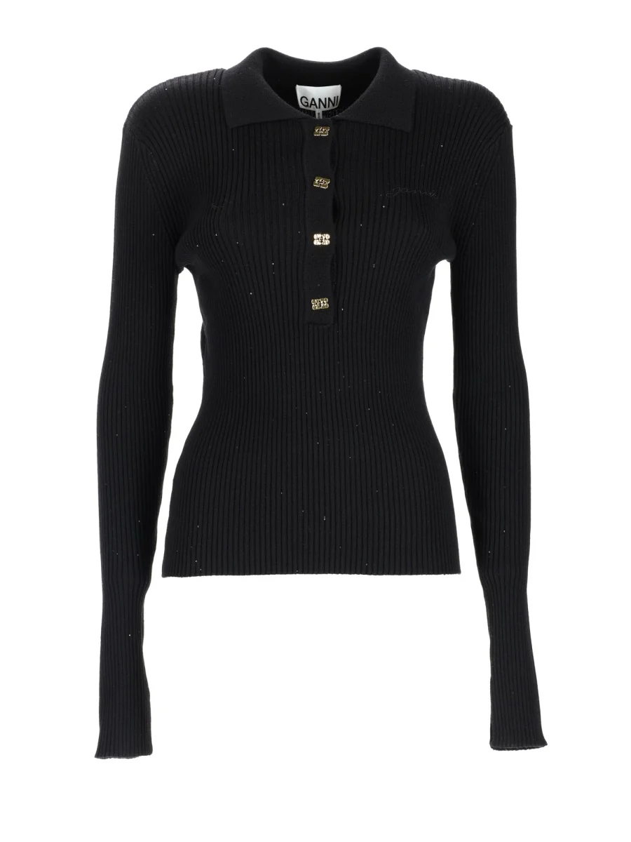 Ganni Women's Polo Shirt - SS26 Collection