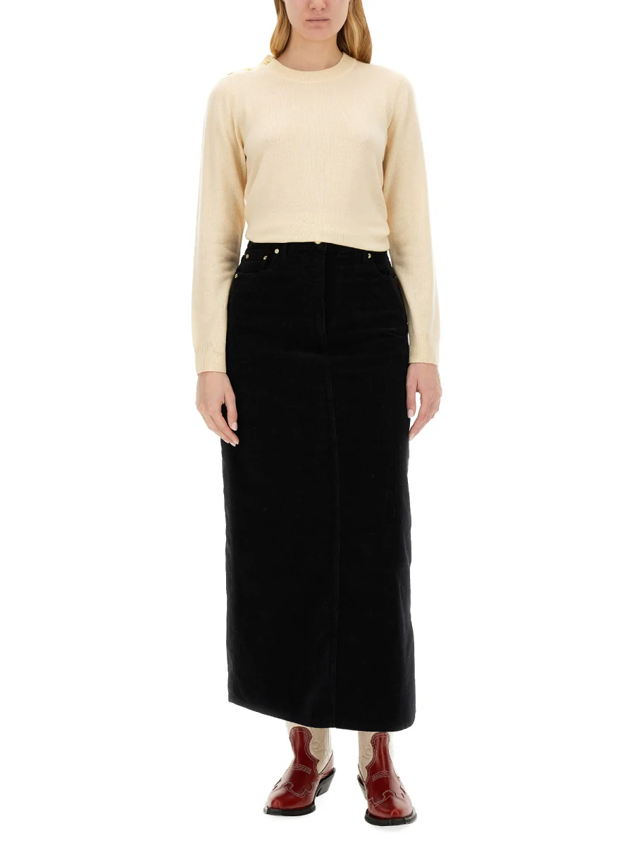 Ganni Women's Regular Fit O-Neck Sweater Size S - Image 2