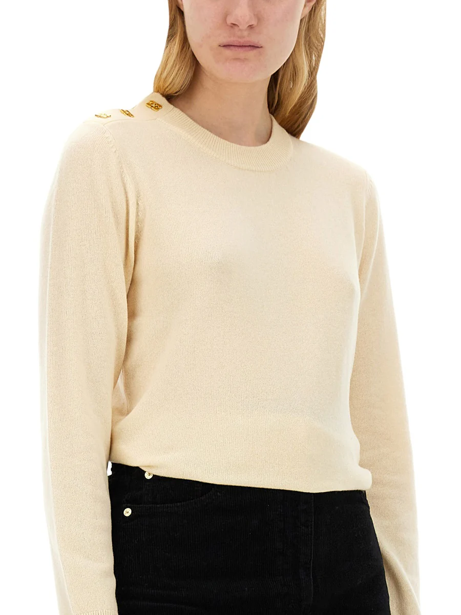 Ganni Women's Regular Fit O-Neck Sweater Size S - Image 4