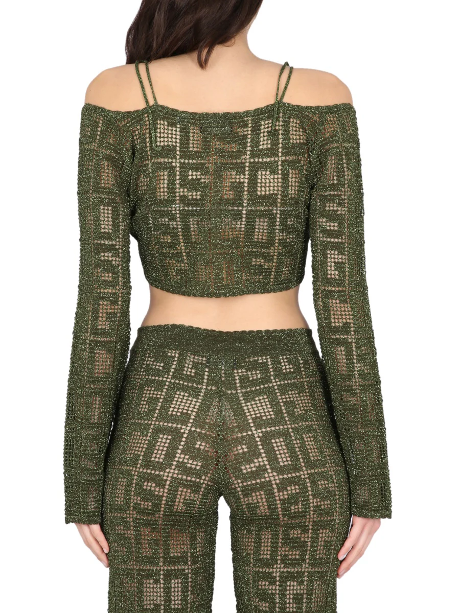 Gcds Adjustable Drawstring Closure Mini Top - Image 3