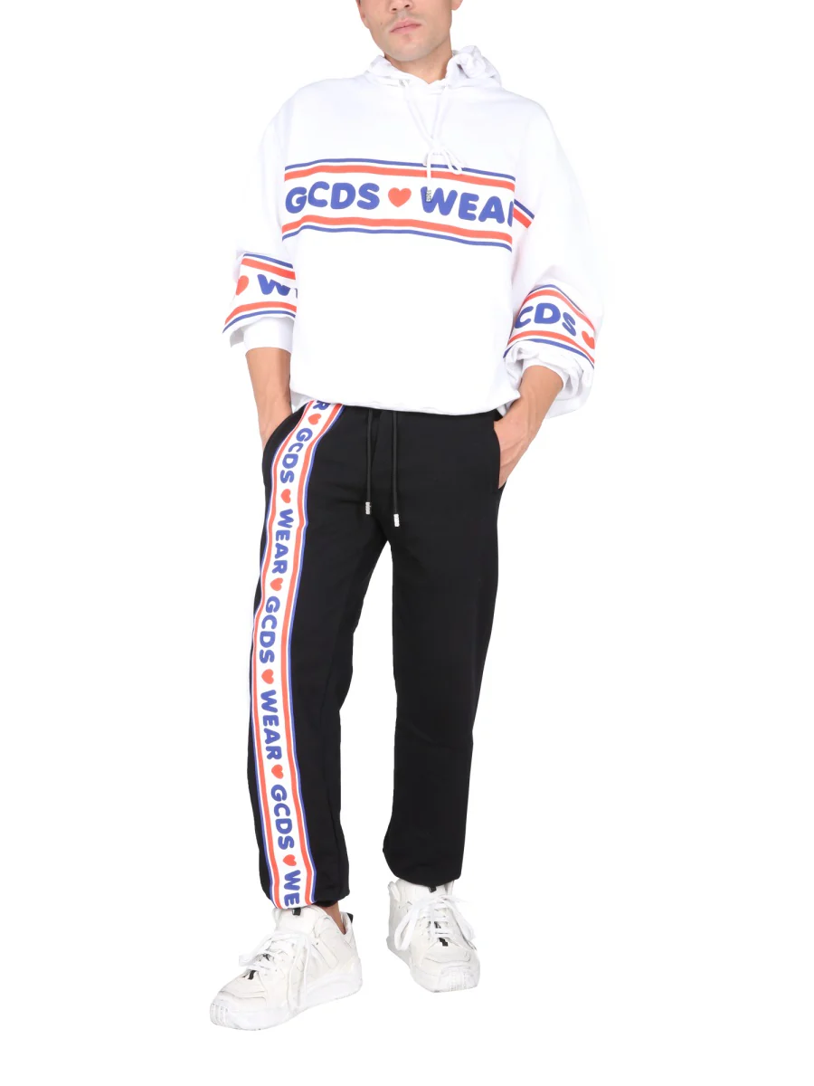 GCDS Logo-print Cotton Hoodie - Image 6