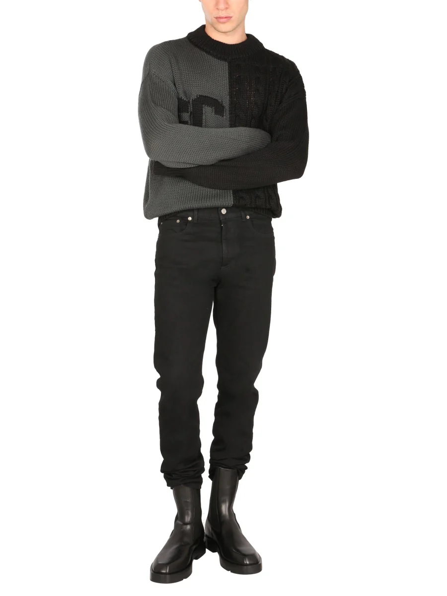 GCDS Sweater with Logo Inlay - Image 2