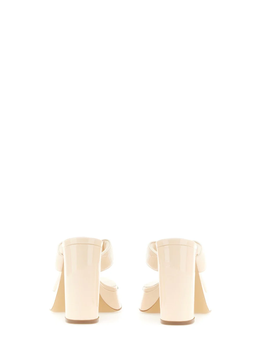 GIA BORGHINI Gia 17 Patent Leather Platform Thong Sandals - Image 3