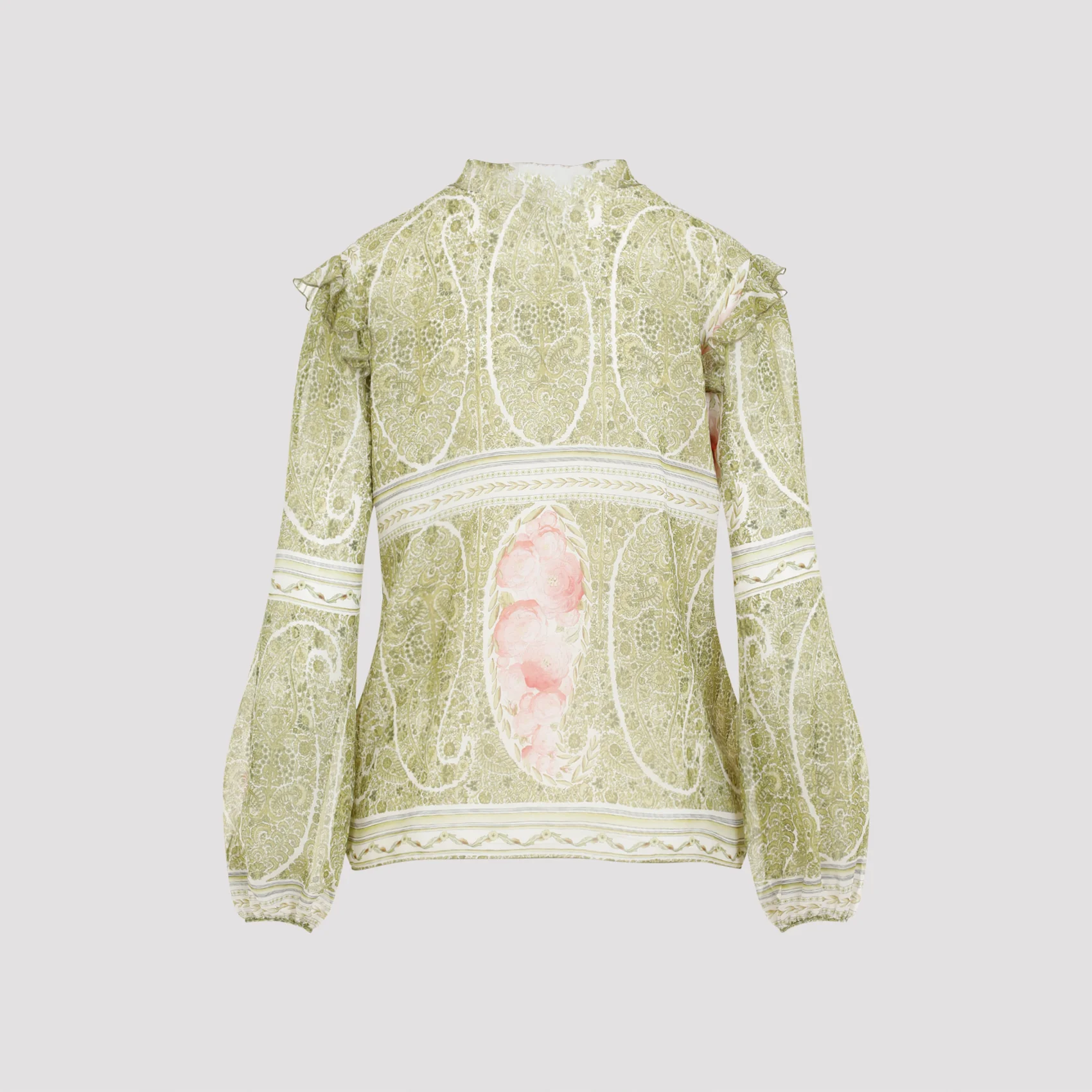 Giambattista Valli Printed Silk Blouse - Image 4