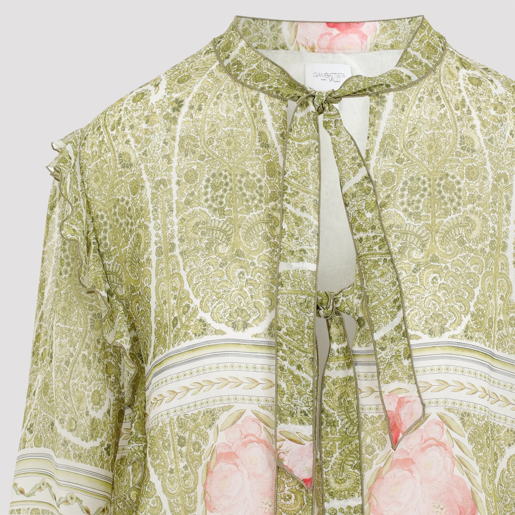 Giambattista Valli Printed Silk Blouse - Image 6