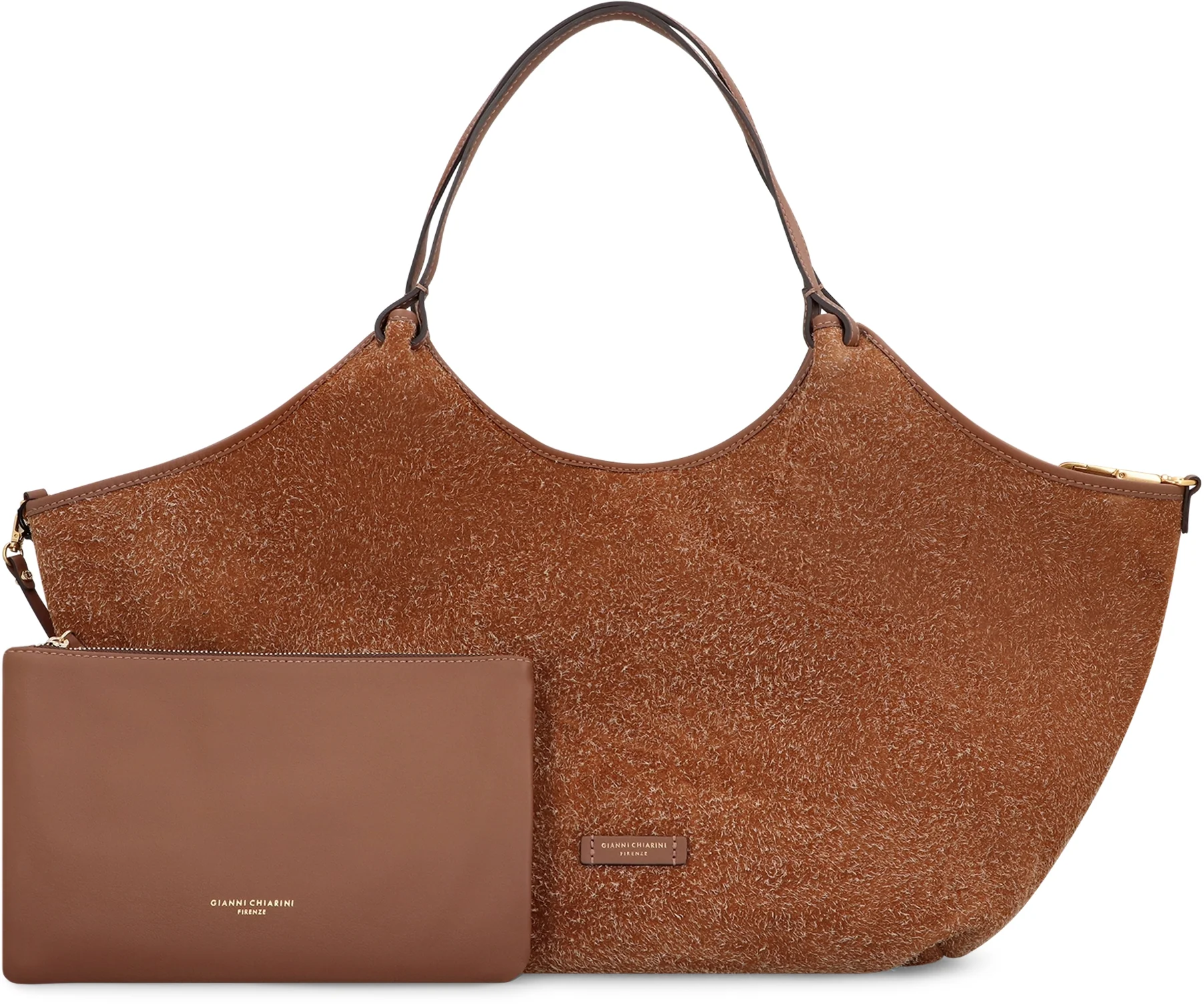 Gianni Chiarini Dua Suede Handbag - Image 6