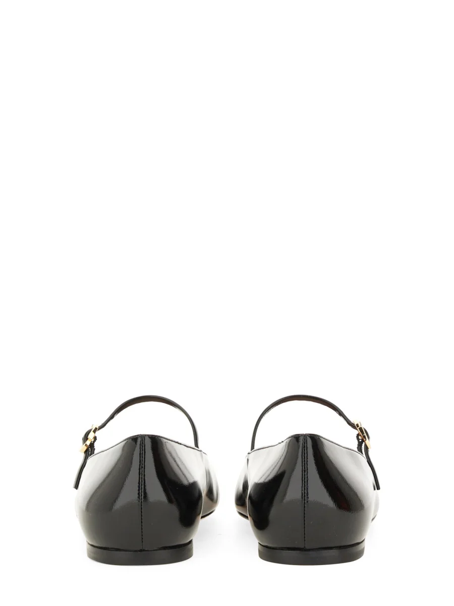 GIANVITO ROSSI Buckle-fastening Leather Ballerina Shoes - Image 3