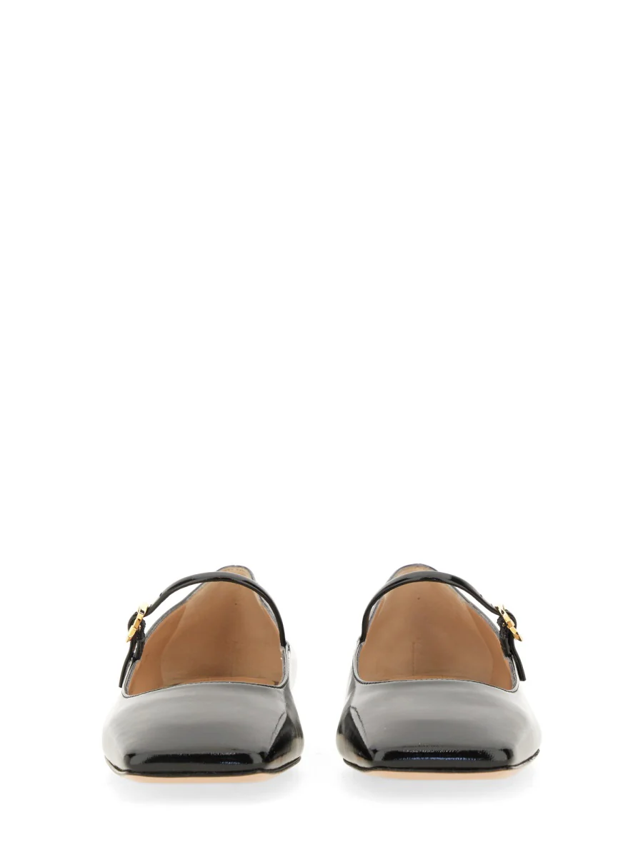 GIANVITO ROSSI Buckle-fastening Leather Ballerina Shoes - Image 4