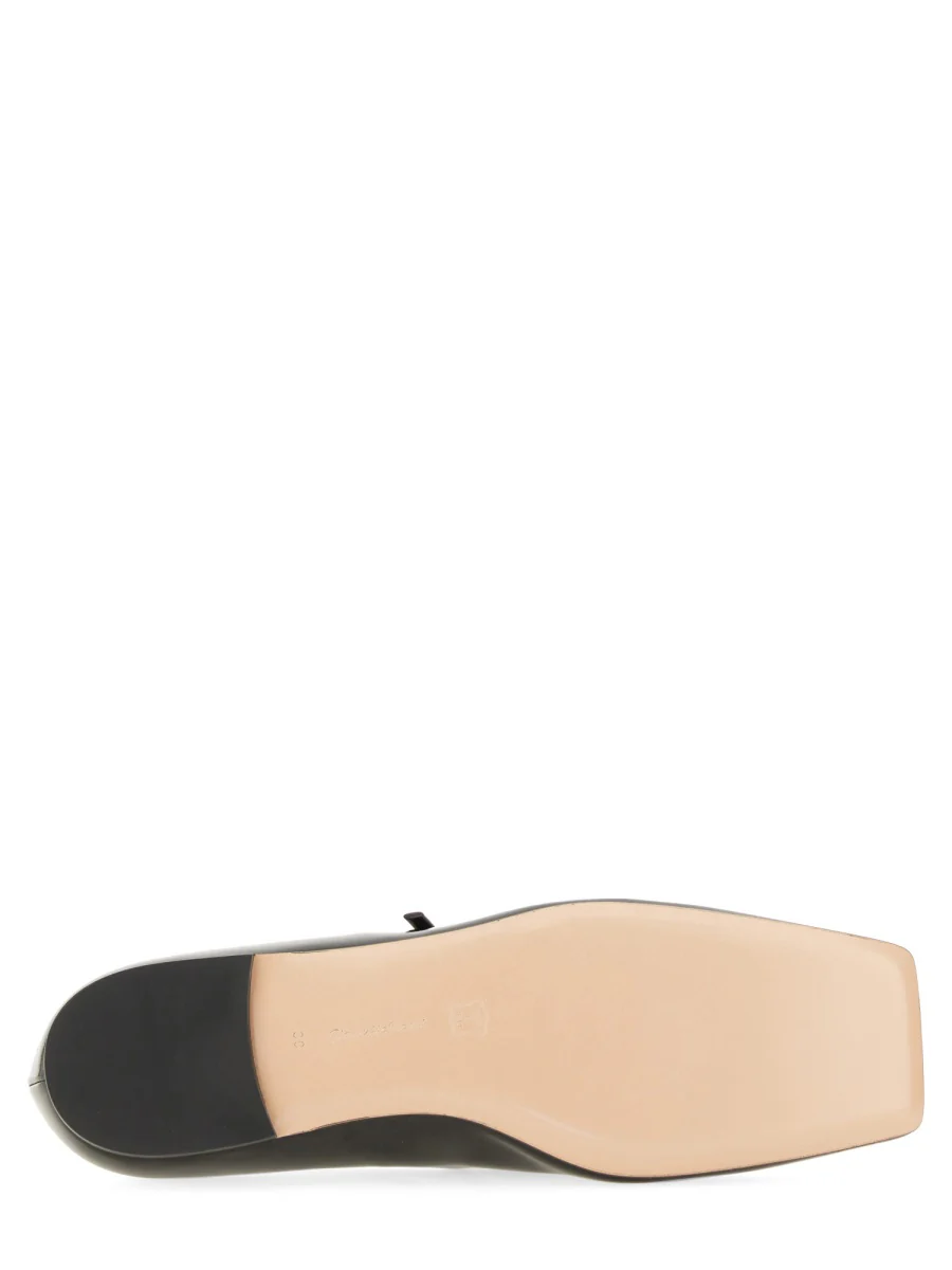 GIANVITO ROSSI Buckle-fastening Leather Ballerina Shoes - Image 5