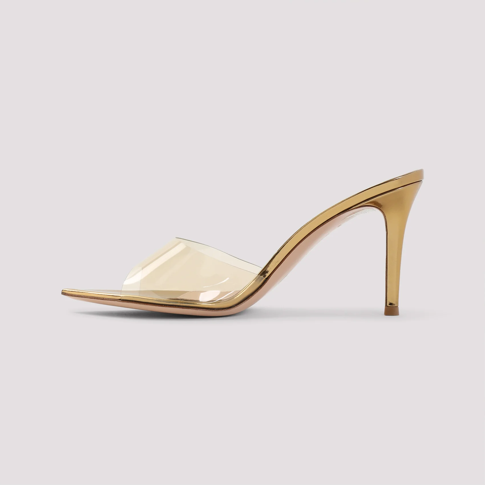Gianvito Rossi Elle 85 Metallic Mules for Women - Image 4