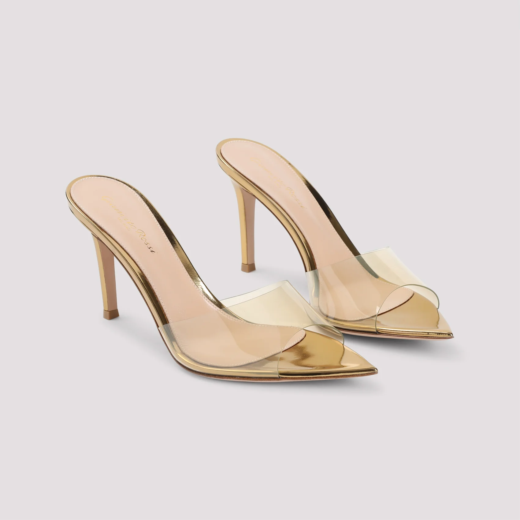 Gianvito Rossi Elle 85 Metallic Mules for Women - Image 5