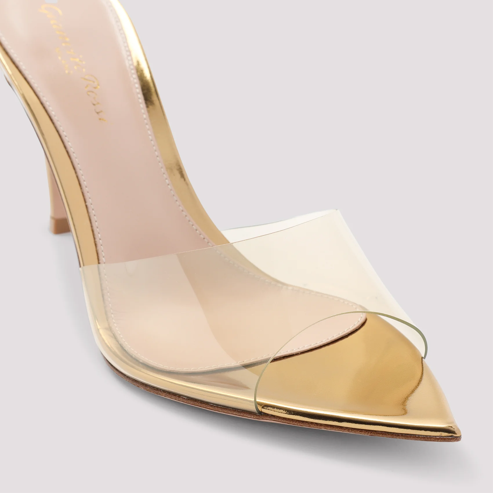 Gianvito Rossi Elle 85 Metallic Mules for Women - Image 6