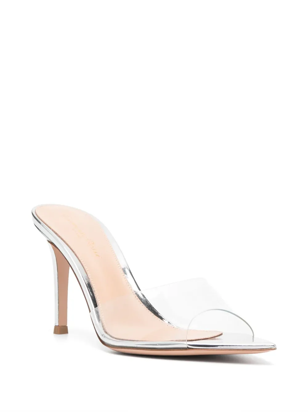 Gianvito Rossi Pointed Soft Plexi Sandals with 85mm Heel Height - Image 2