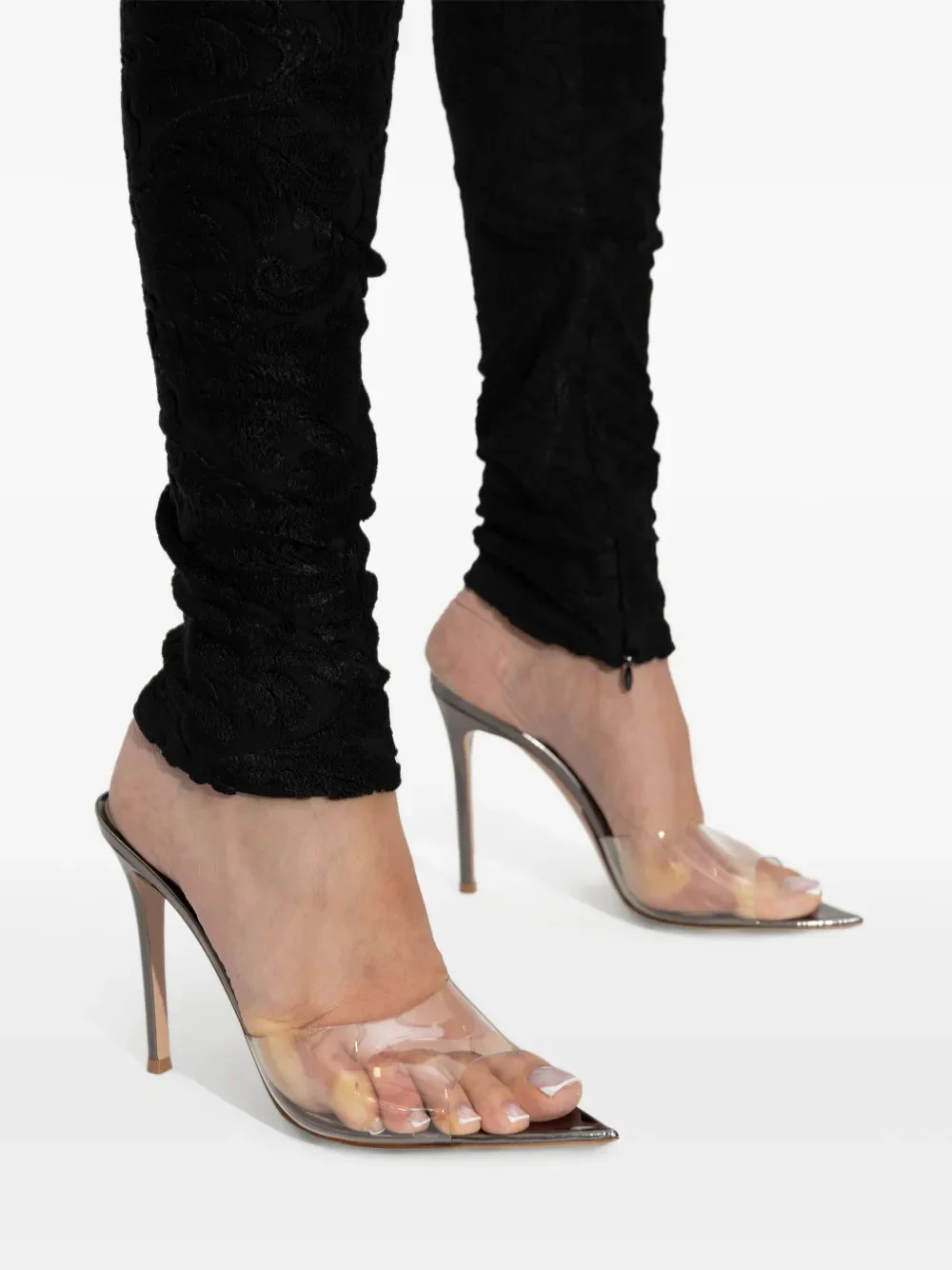 Gianvito Rossi Pointed Toe Sandals with 105mm Heel - Image 2