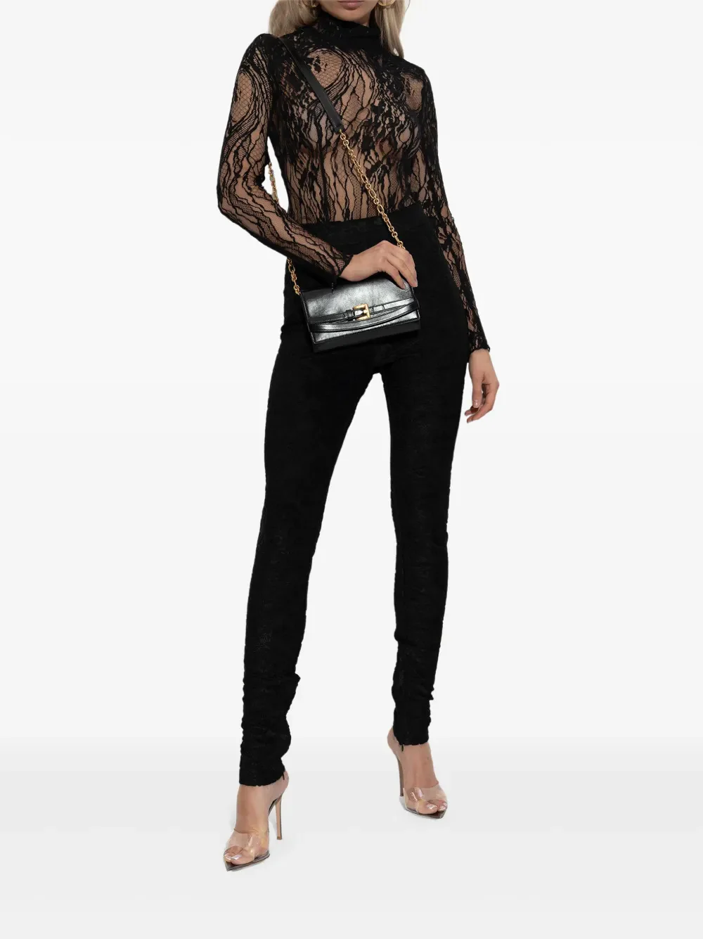 Gianvito Rossi Pointed Toe Sandals with 105mm Heel - Image 5