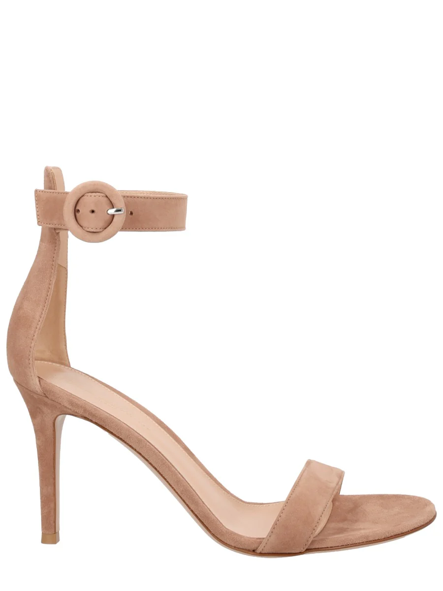 Gianvito Rossi Portofino 85 Suede Heeled Sandals