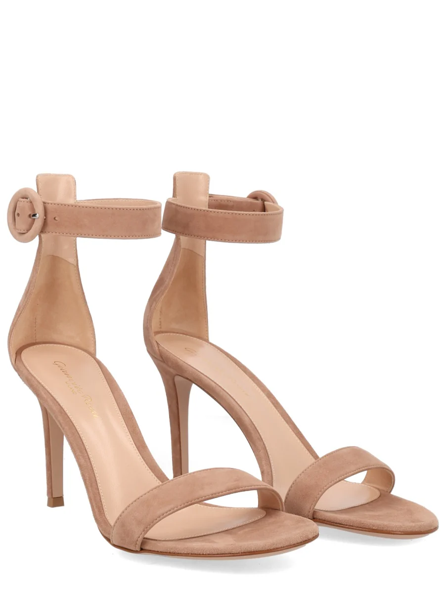 Gianvito Rossi Portofino 85 Suede Heeled Sandals - Image 2