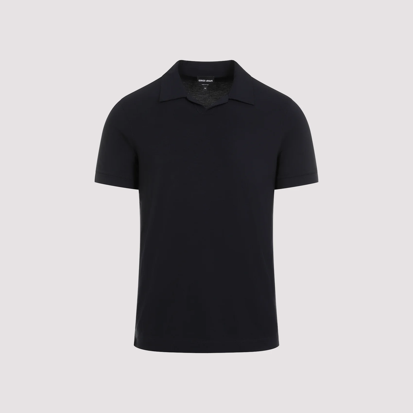 Giorgio Armani ASV Stretch Viscose Jersey Short-sleeved Polo Shirt - Image 3