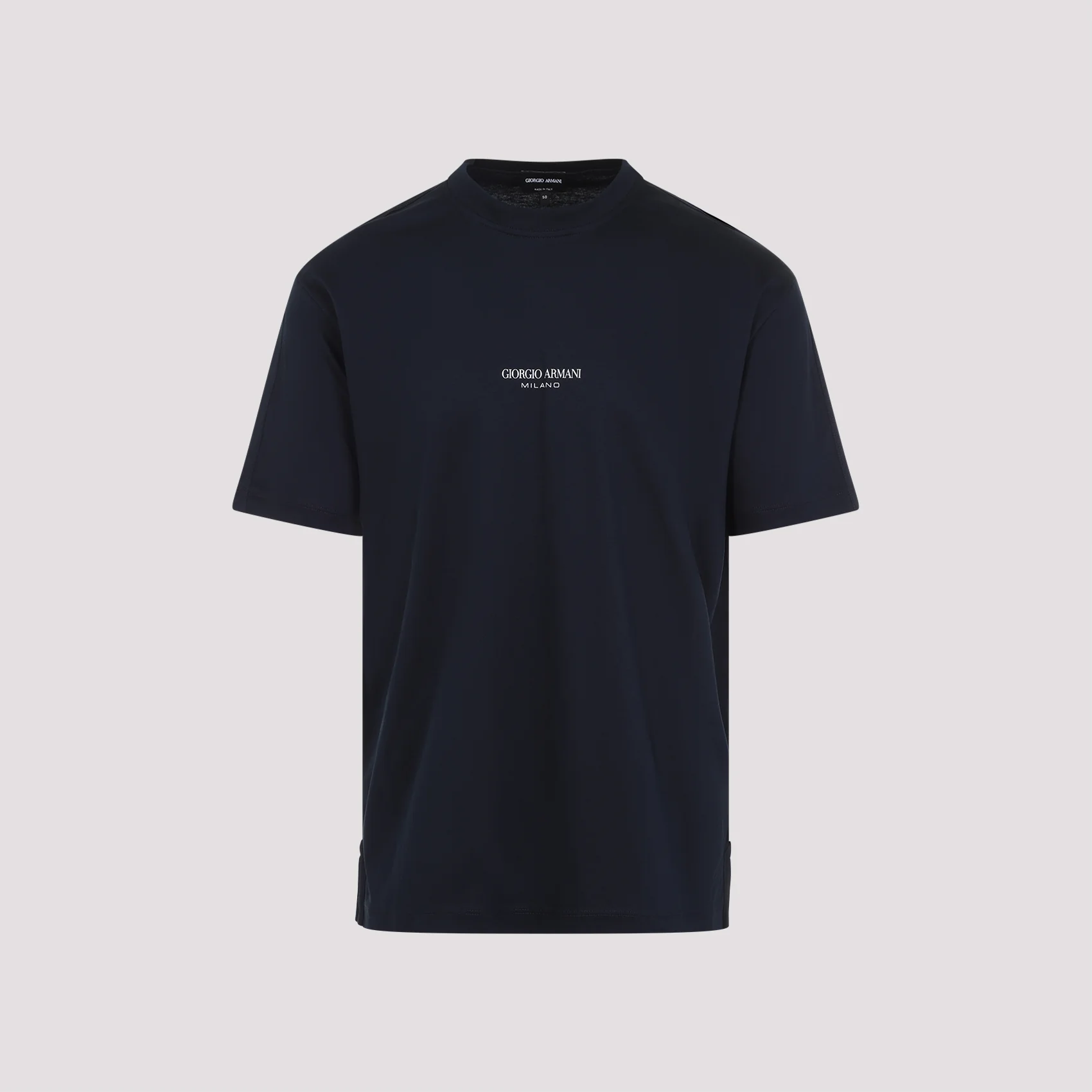 Giorgio Armani Classic Cotton T-shirt for Men - SS26 Collection