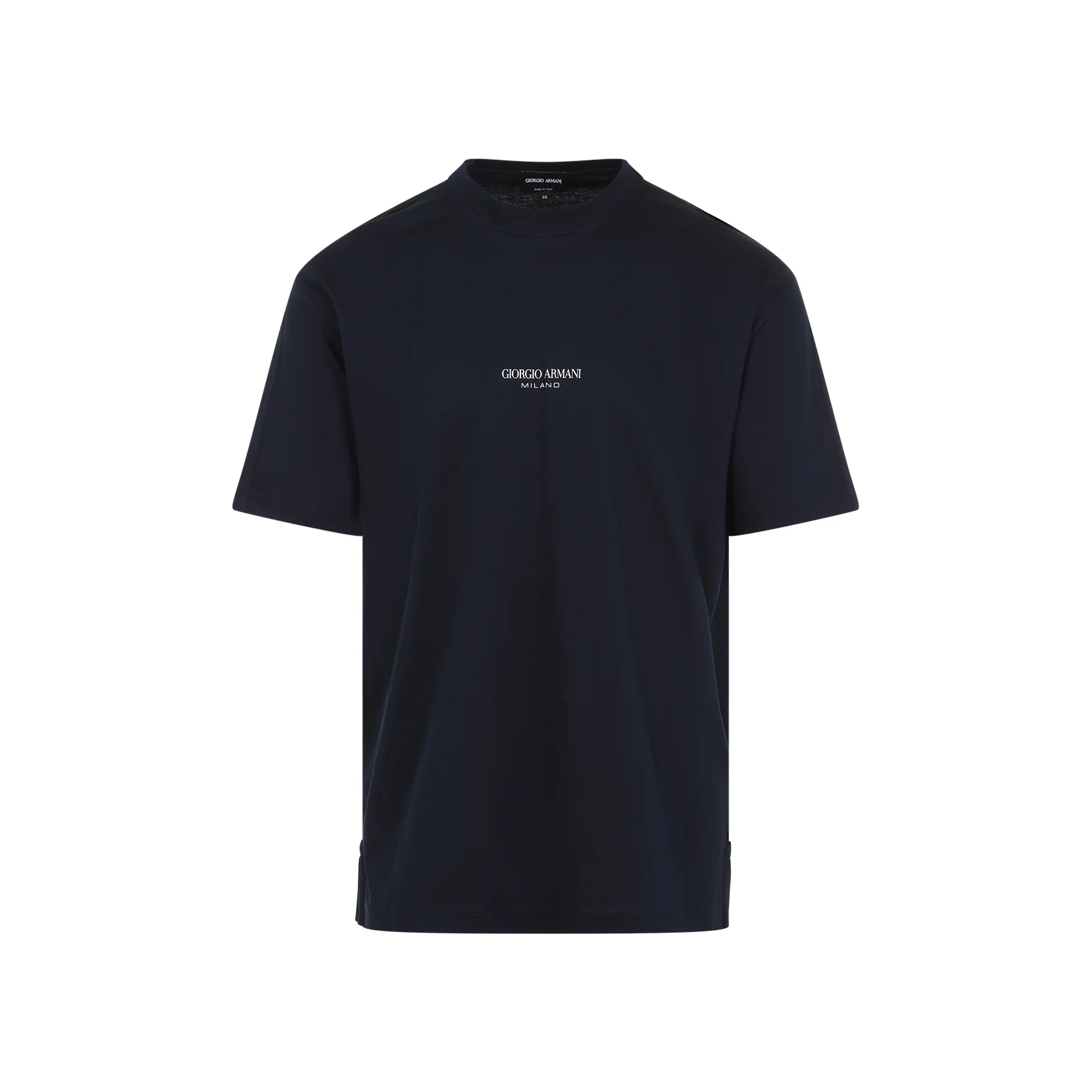Giorgio Armani Classic Cotton T-shirt for Men - SS26 Collection - Image 2