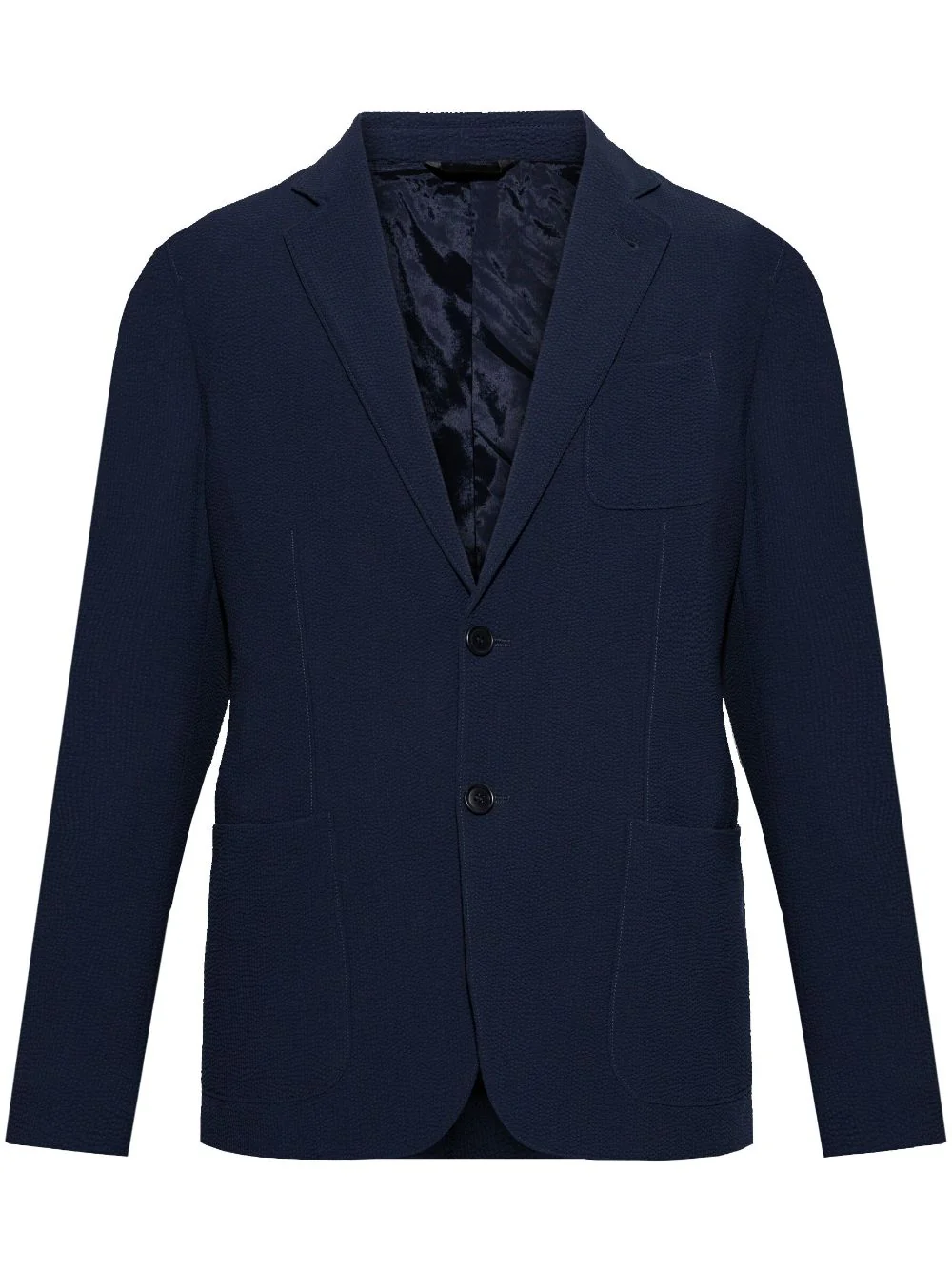 Giorgio Armani Front Button Fastening Jacket with Three Front Patch Pockets